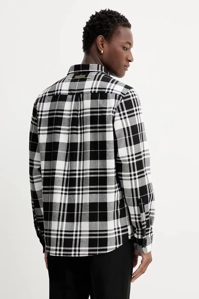 camicia in cotone uomo colore nero 50549753 miniatura 3