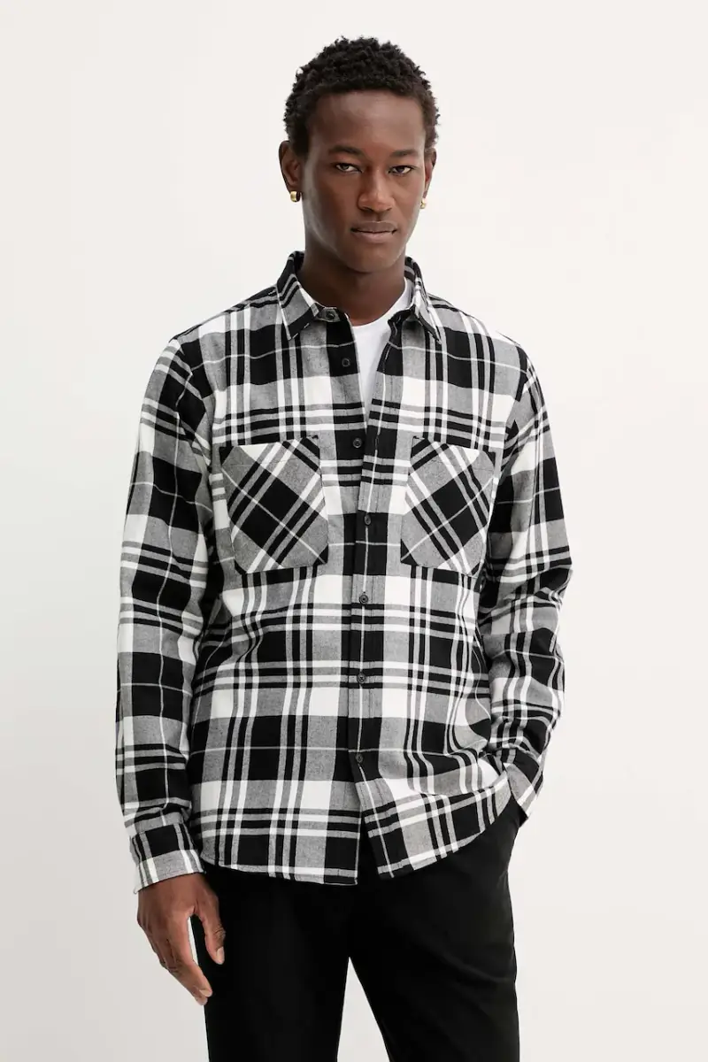 camicia in cotone uomo colore nero 50549753