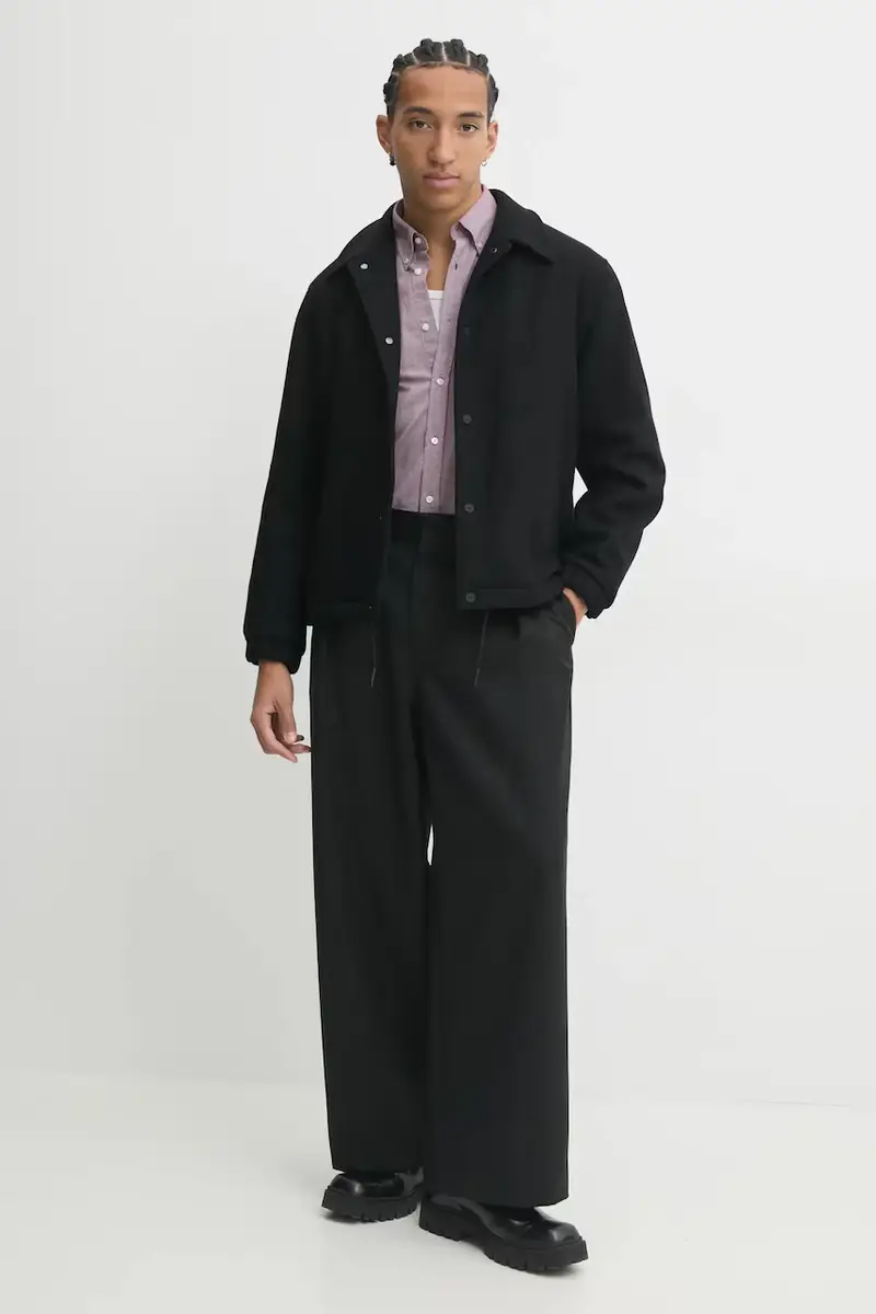 camicia in cotone uomo colore rosa miniatura 2