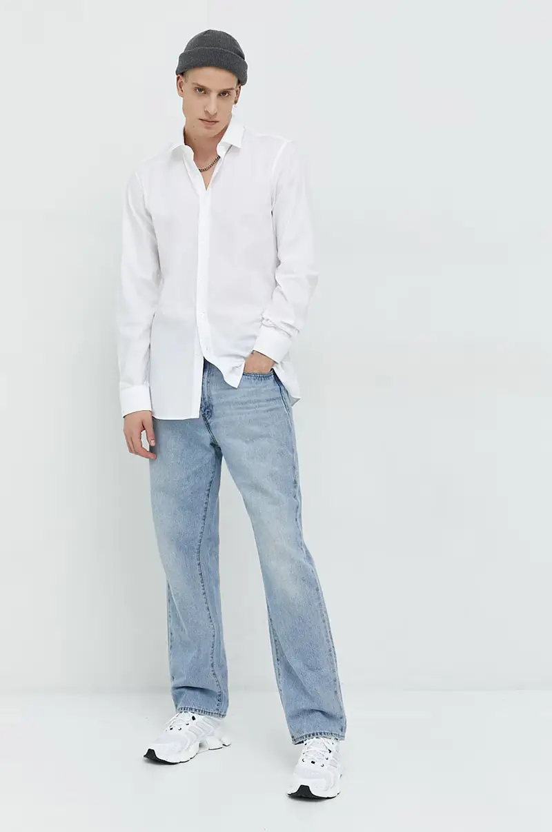 camicia uomo Bianco miniatura 2