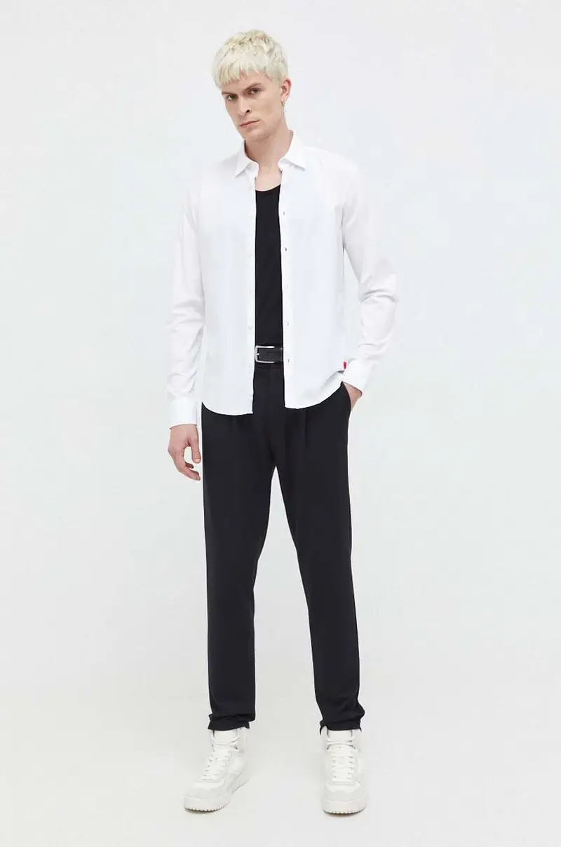 camicia uomo Bianco miniatura 3