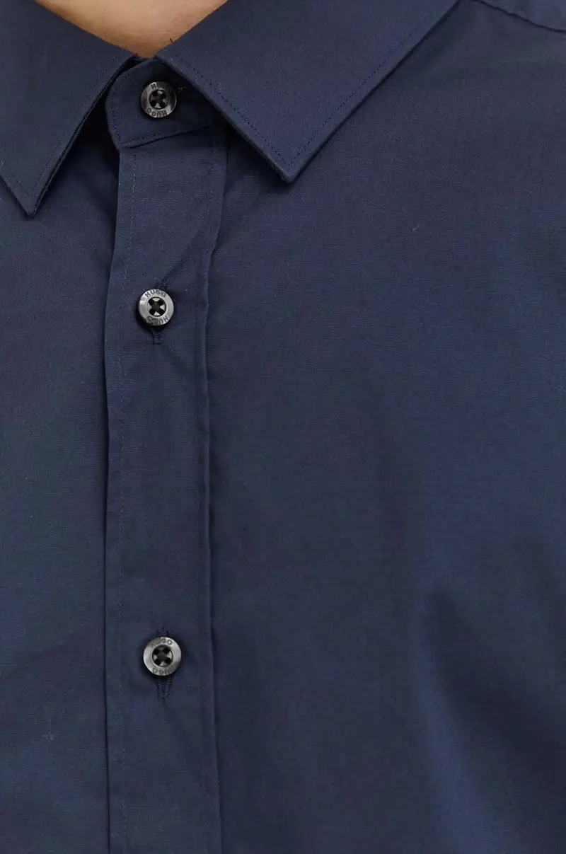 camicia uomo Blu navy miniatura 2