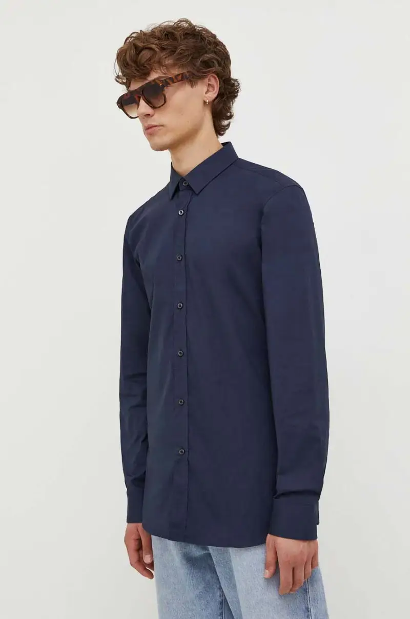 camicia uomo Blu navy