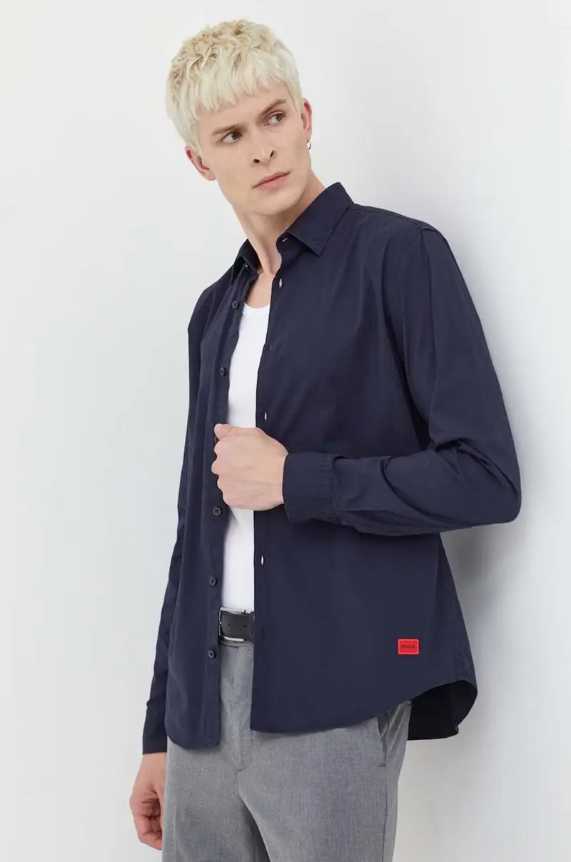 camicia uomo Blu navy