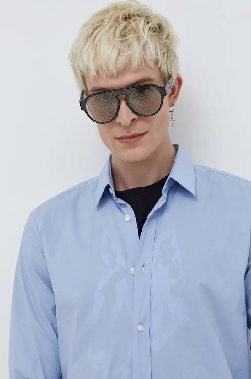 camicia uomo colore blu