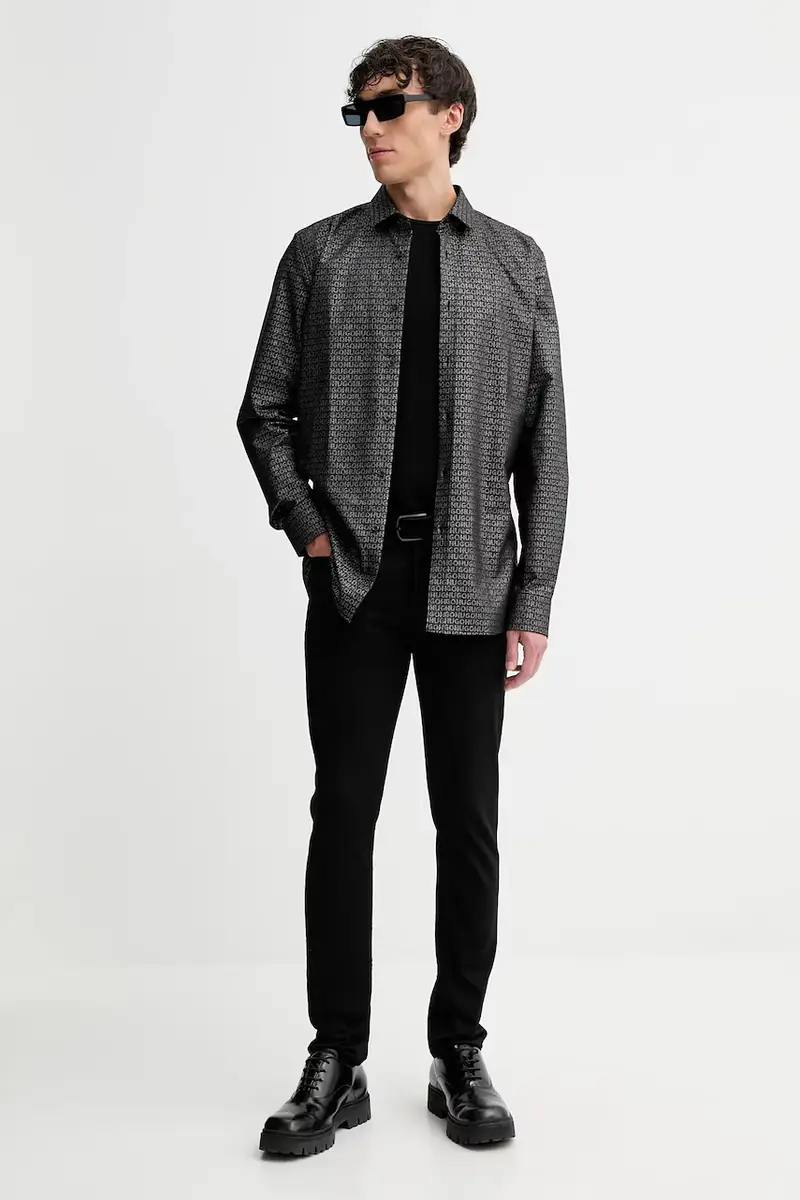 camicia uomo colore nero 50524846 miniatura 2