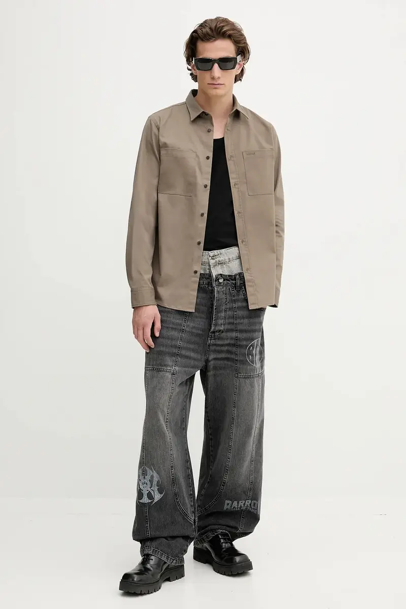 camicia uomo colore verde 50541392 miniatura 2