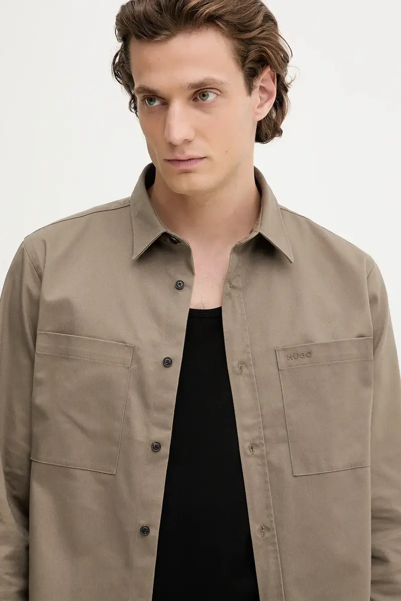 camicia uomo colore verde 50541392 miniatura 4