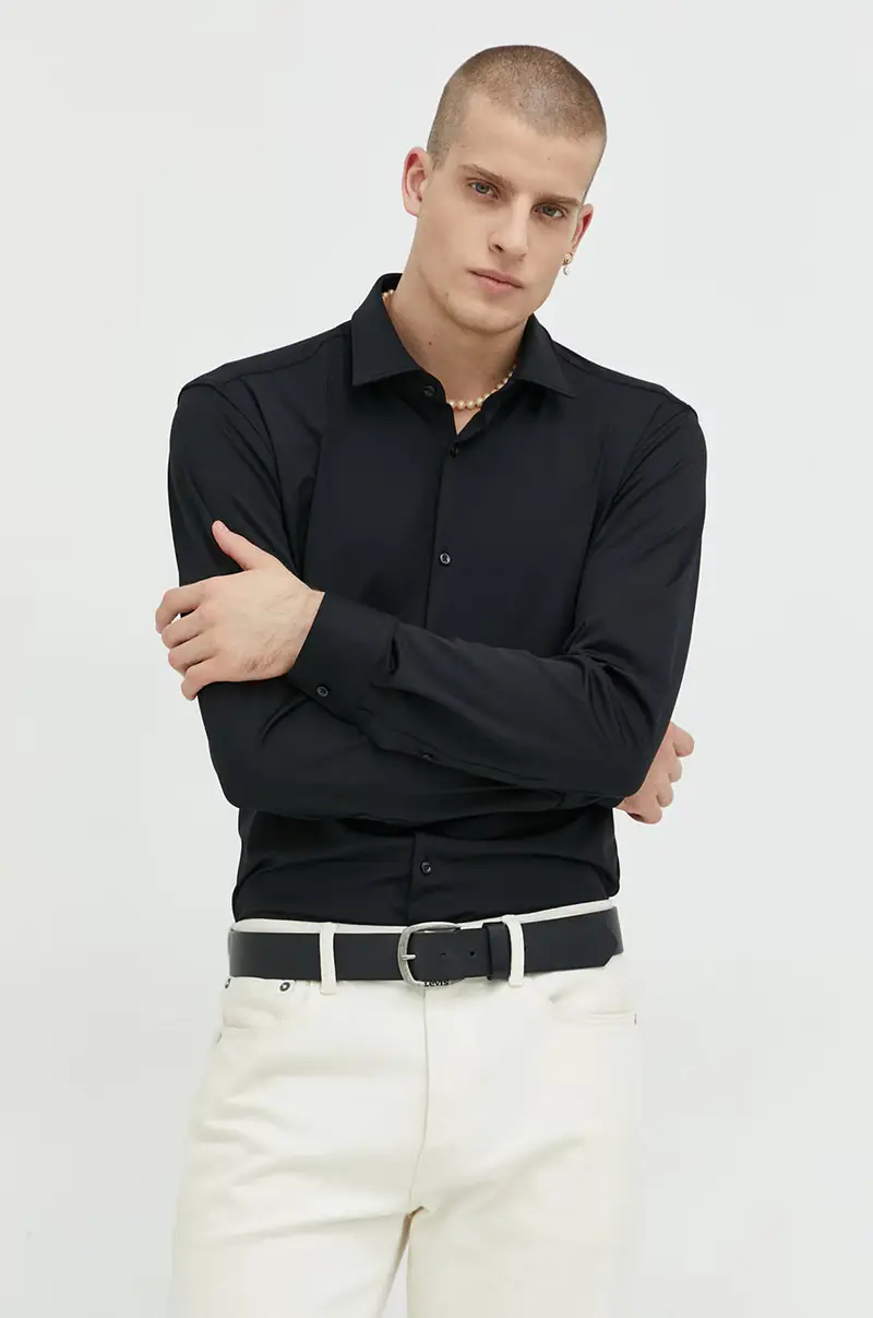 camicia uomo Nero