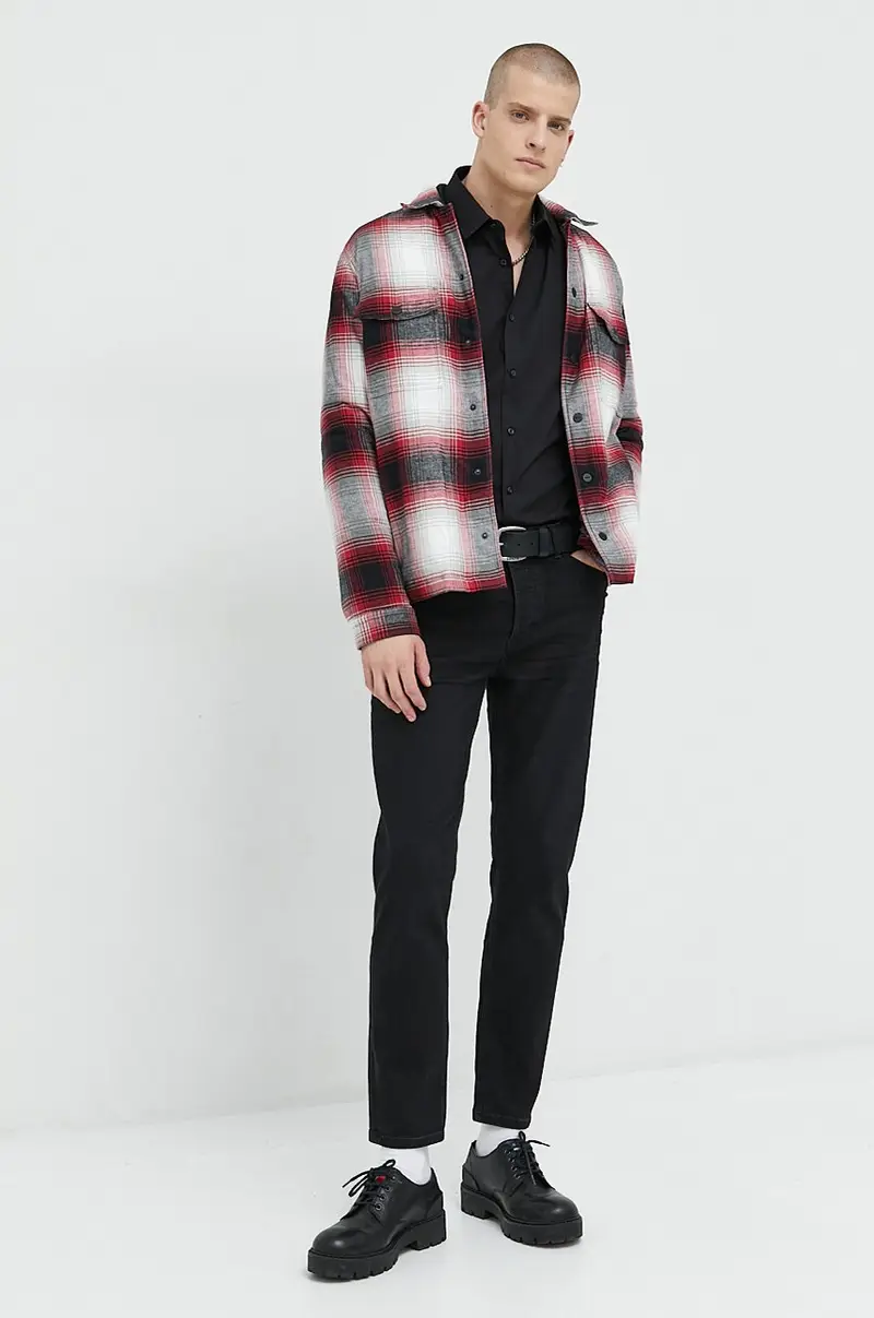 camicia uomo Nero miniatura 2