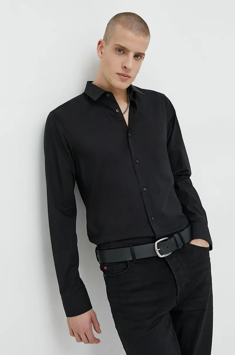 camicia uomo Nero