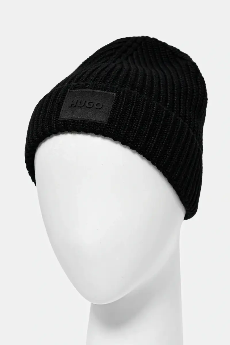 cappello e sciarpa con lana colore nero 50551423 miniatura 4