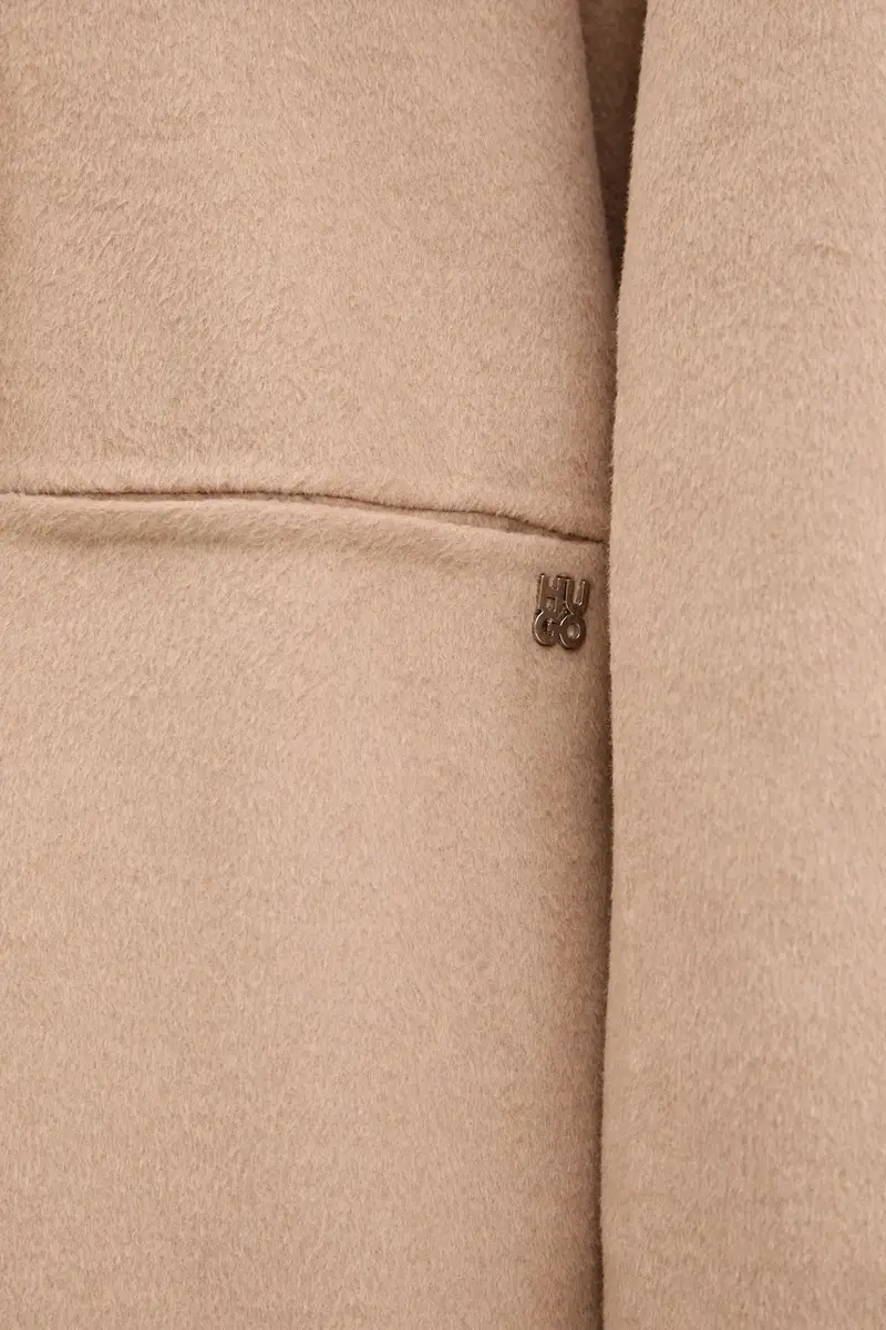 cappotto con aggiunta di lana colore beige 50542299 miniatura 5