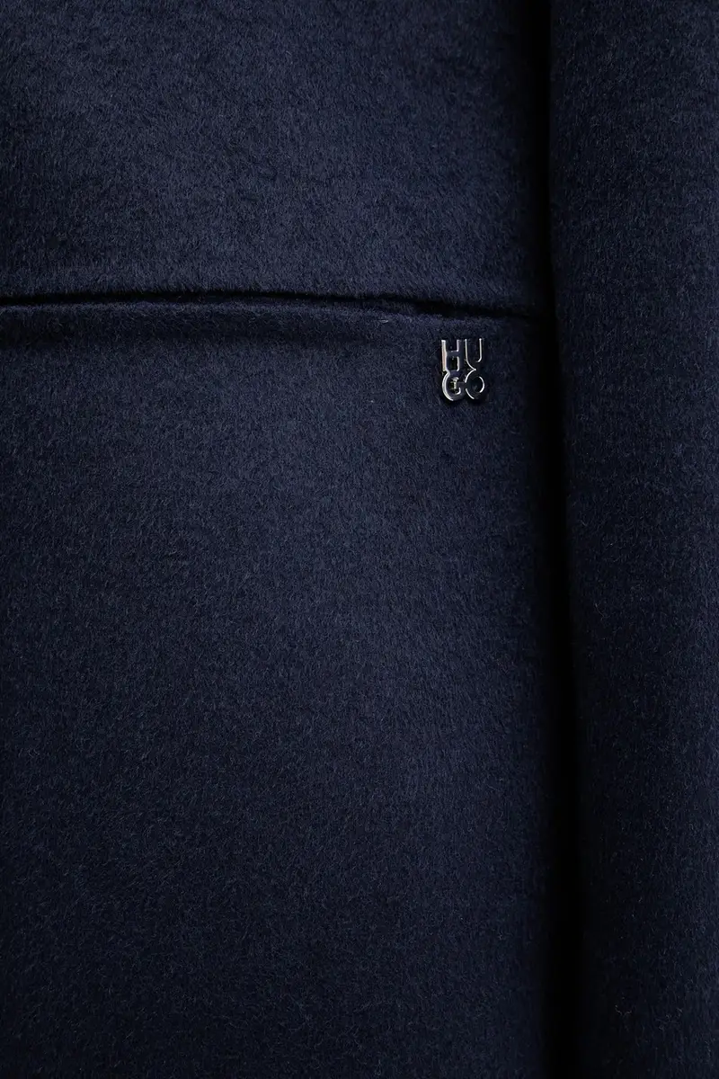 cappotto con aggiunta di lana colore blu navy 50542299 miniatura 5