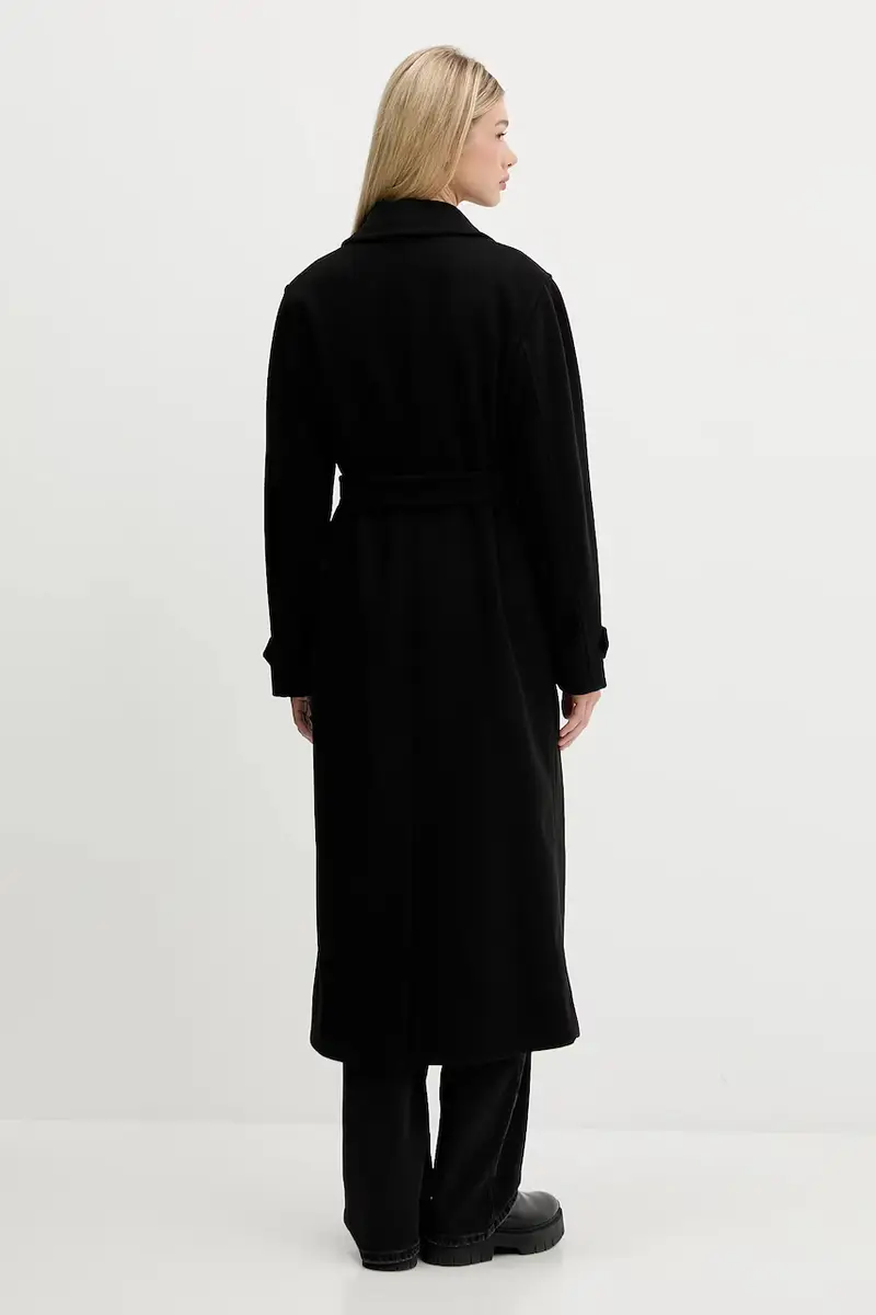 cappotto con aggiunta di lana colore nero 50547616 miniatura 3