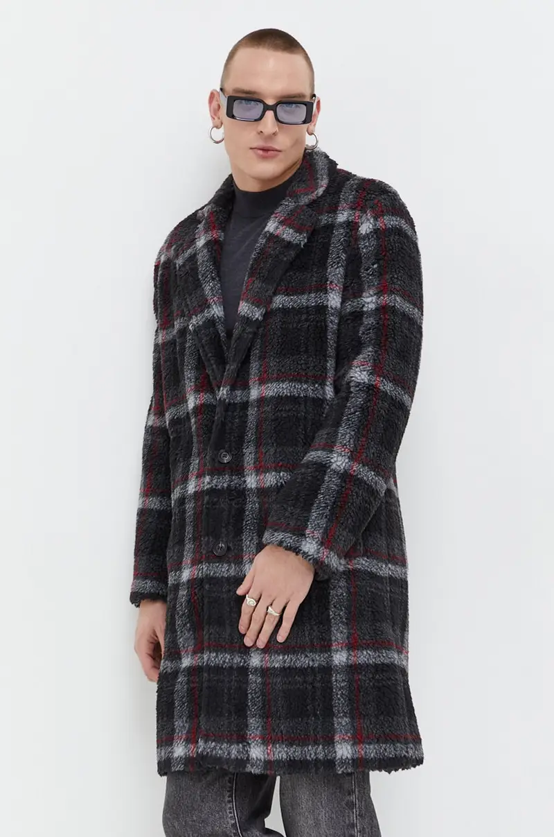 cappotto con aggiunta di lana Multicolore