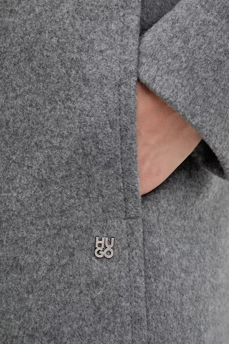 cappotto in lana colore grigio 50547612 miniatura 5