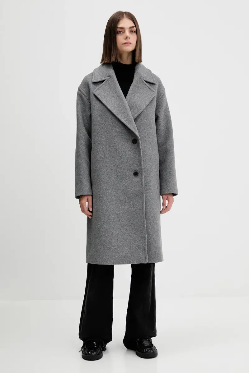 cappotto in lana colore grigio 50547612