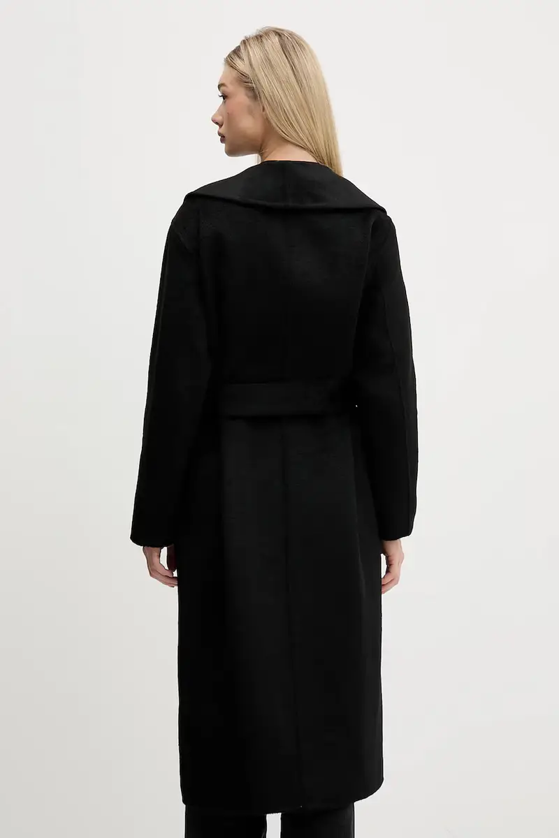 cappotto in lana colore nero 50546753 miniatura 3