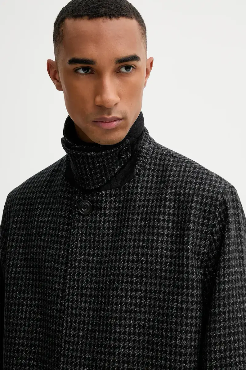 cappotto in lana colore nero 50549789 miniatura 4