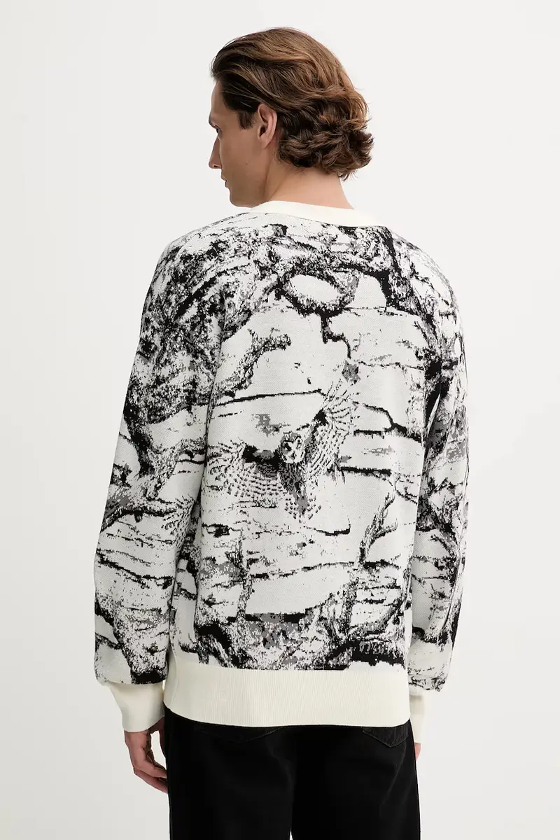 cardigan con lana colore nero 50546872 miniatura 3