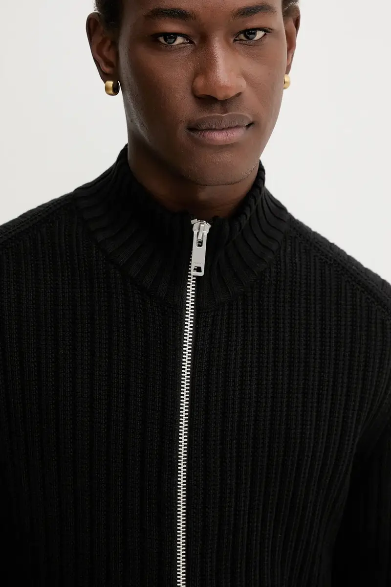 HUGO Cardigan Uomo Nero 3846588 miniatura 4