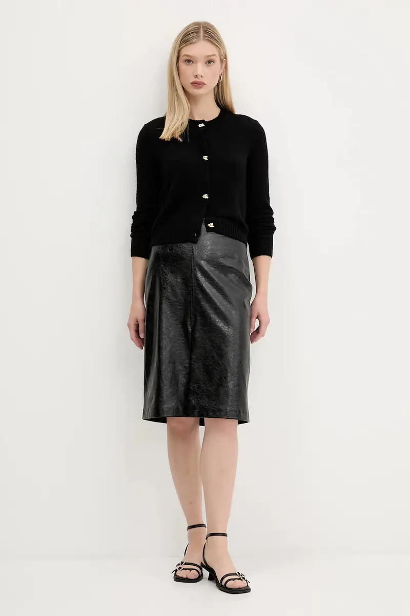 HUGO Cardigan Donna Nero 3776180 miniatura 2