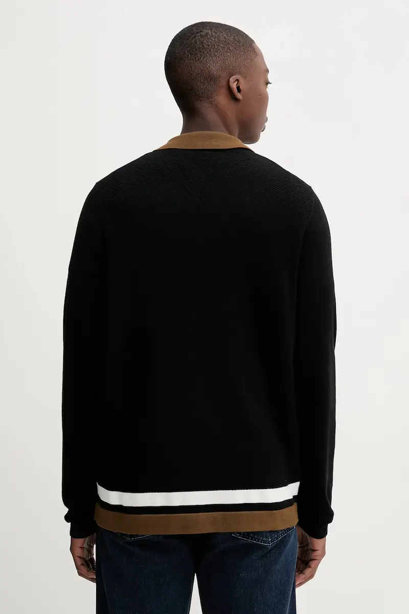 HUGO Cardigan Uomo Nero 3169155 miniatura 3