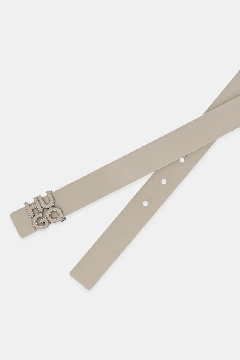 cintura in pelle donna colore beige 50529613 miniatura 2