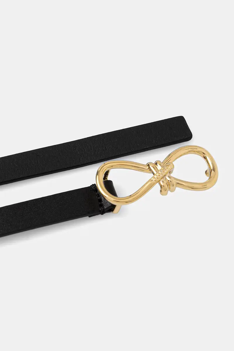 cintura in pelle donna colore nero 50554103 miniatura 2