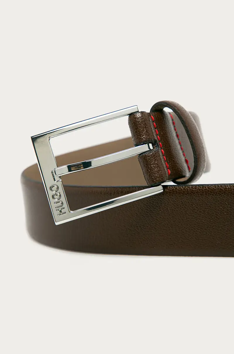 cintura in pelle Marrone miniatura 2