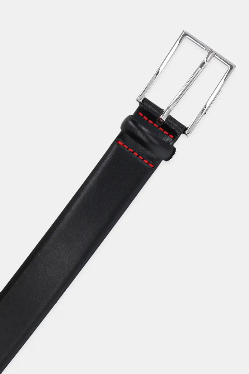 cintura in pelle Nero miniatura 2