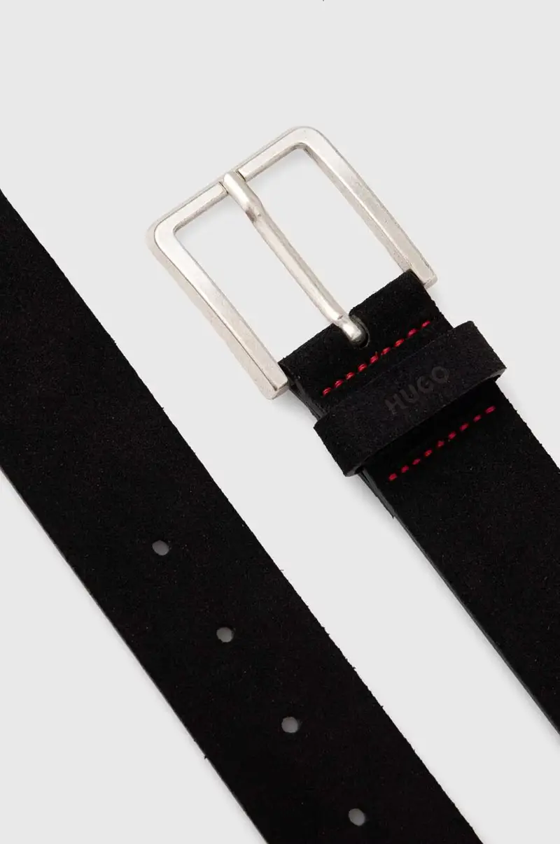 cintura in pelle uomo colore marrone 50512843 Nero miniatura 2