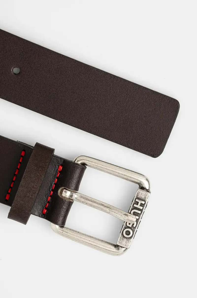 cintura in pelle uomo colore marrone 50529890 miniatura 2