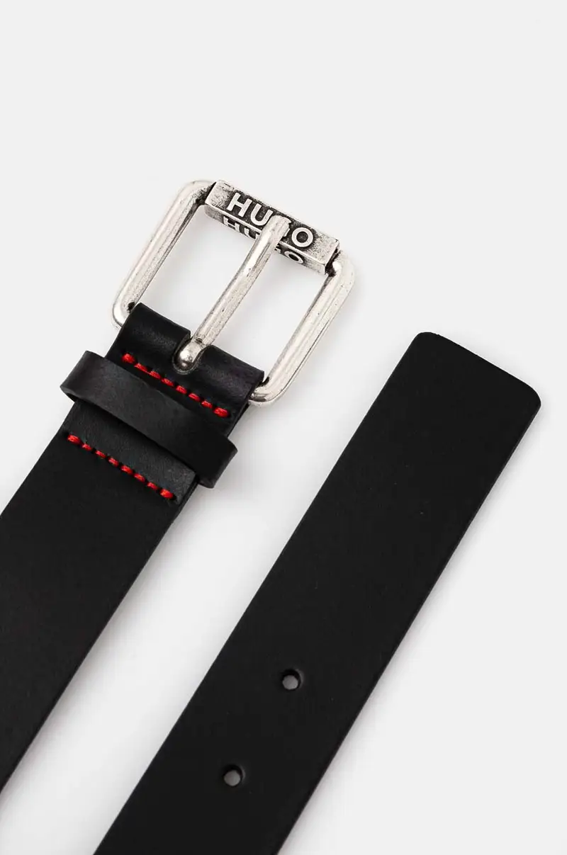 cintura in pelle uomo colore nero 50529890 miniatura 2