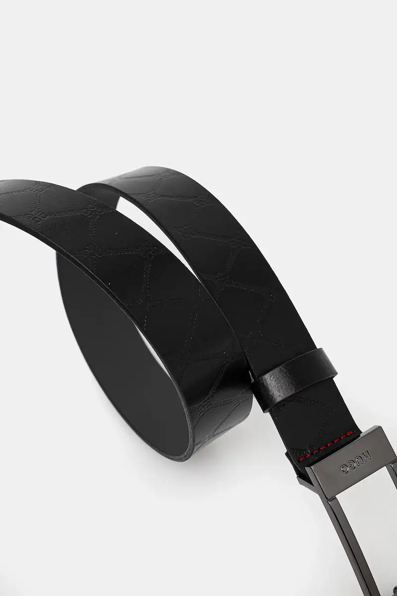 cintura in pelle uomo colore nero 50537008 miniatura 2