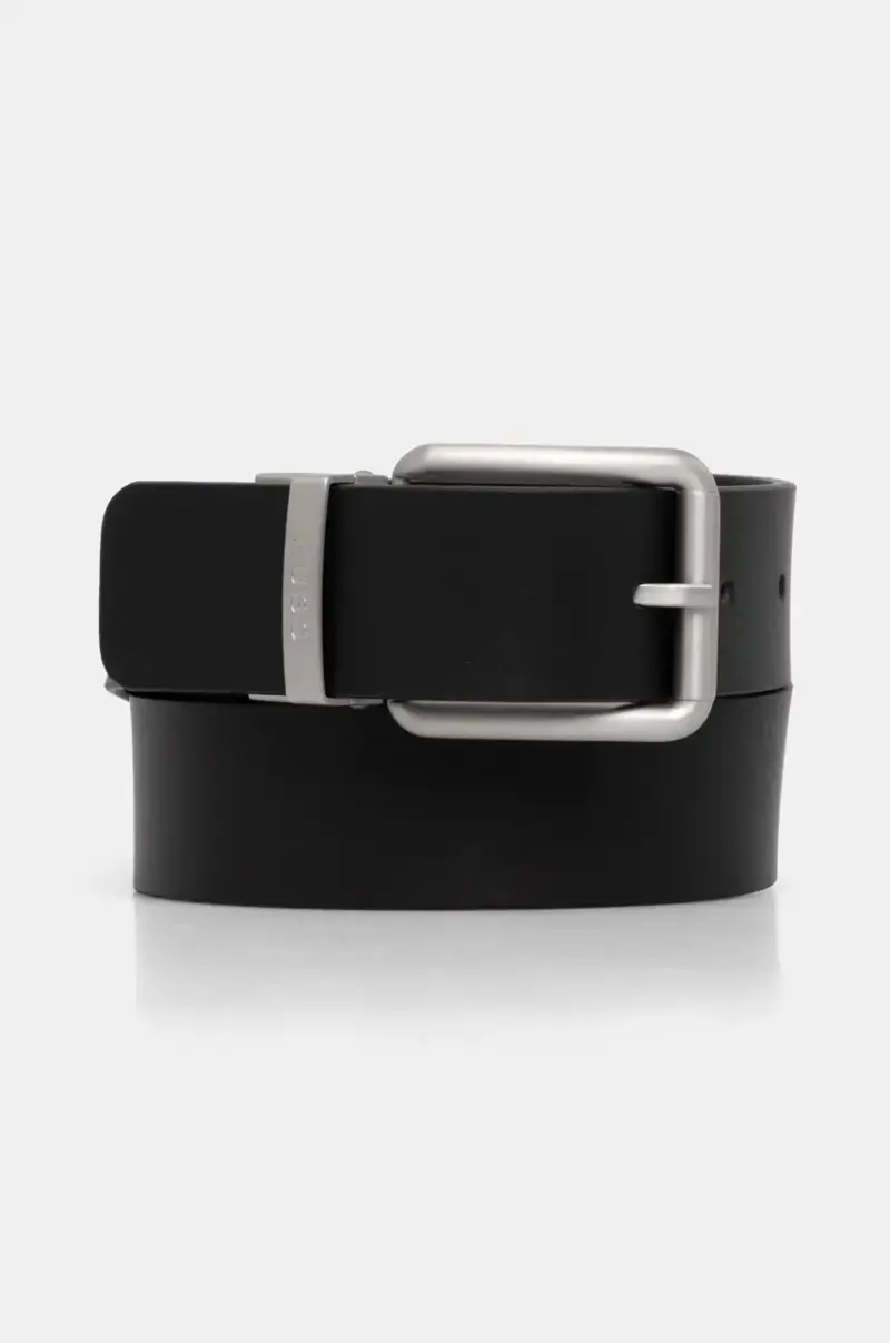 cintura in pelle uomo colore nero 50537093