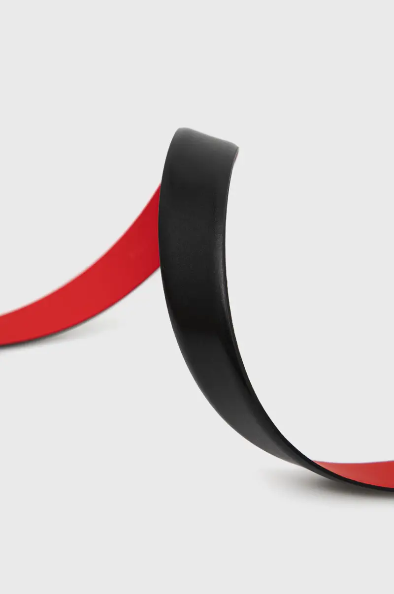 cintura in pelle uomo Nero miniatura 2