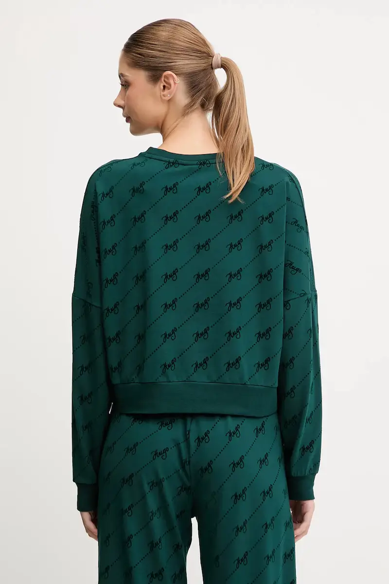 felpa donna colore nero 50545210 Verde miniatura 3