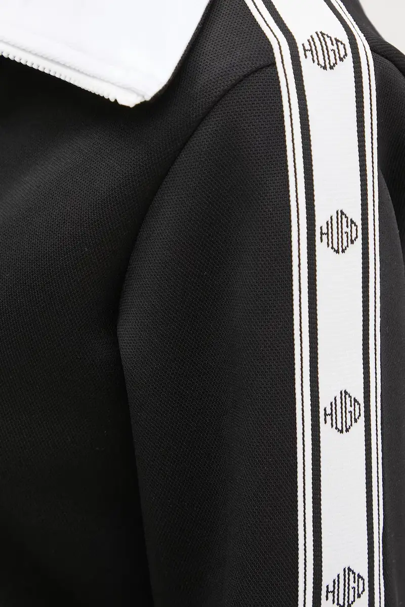 felpa donna colore nero con applicazione 50536920 miniatura 5