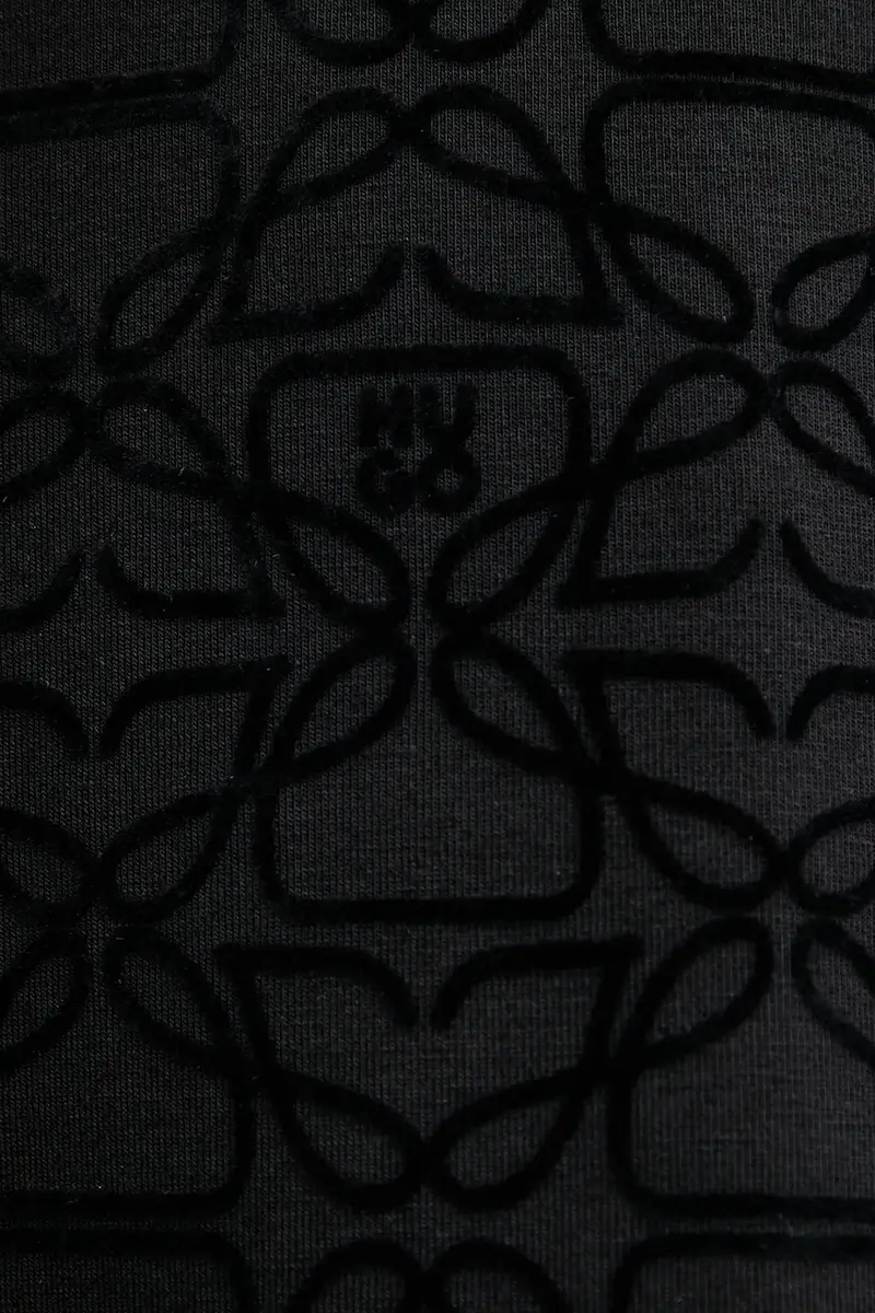 felpa donna colore nero con applicazione 50545210 miniatura 5