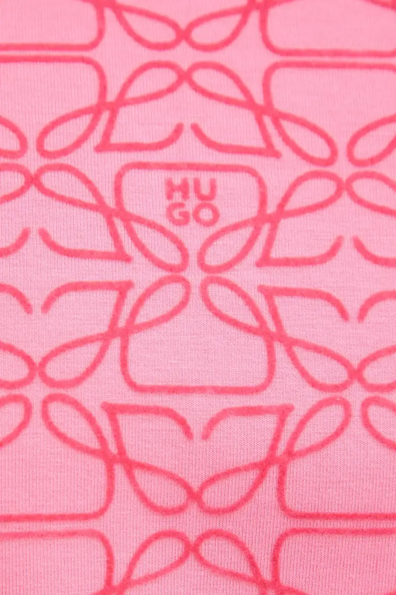 felpa donna colore rosa con applicazione 50545210 miniatura 5