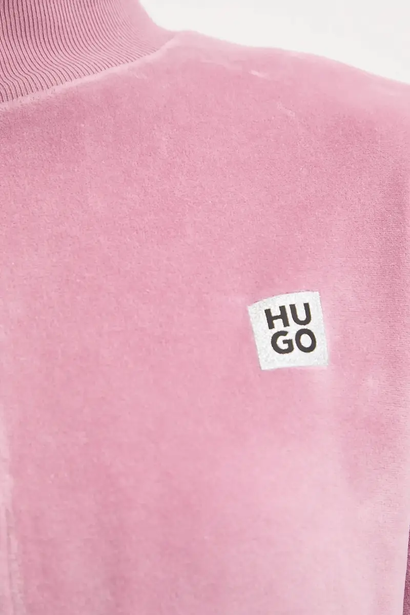 felpa donna colore rosa con applicazione 50549796 miniatura 5