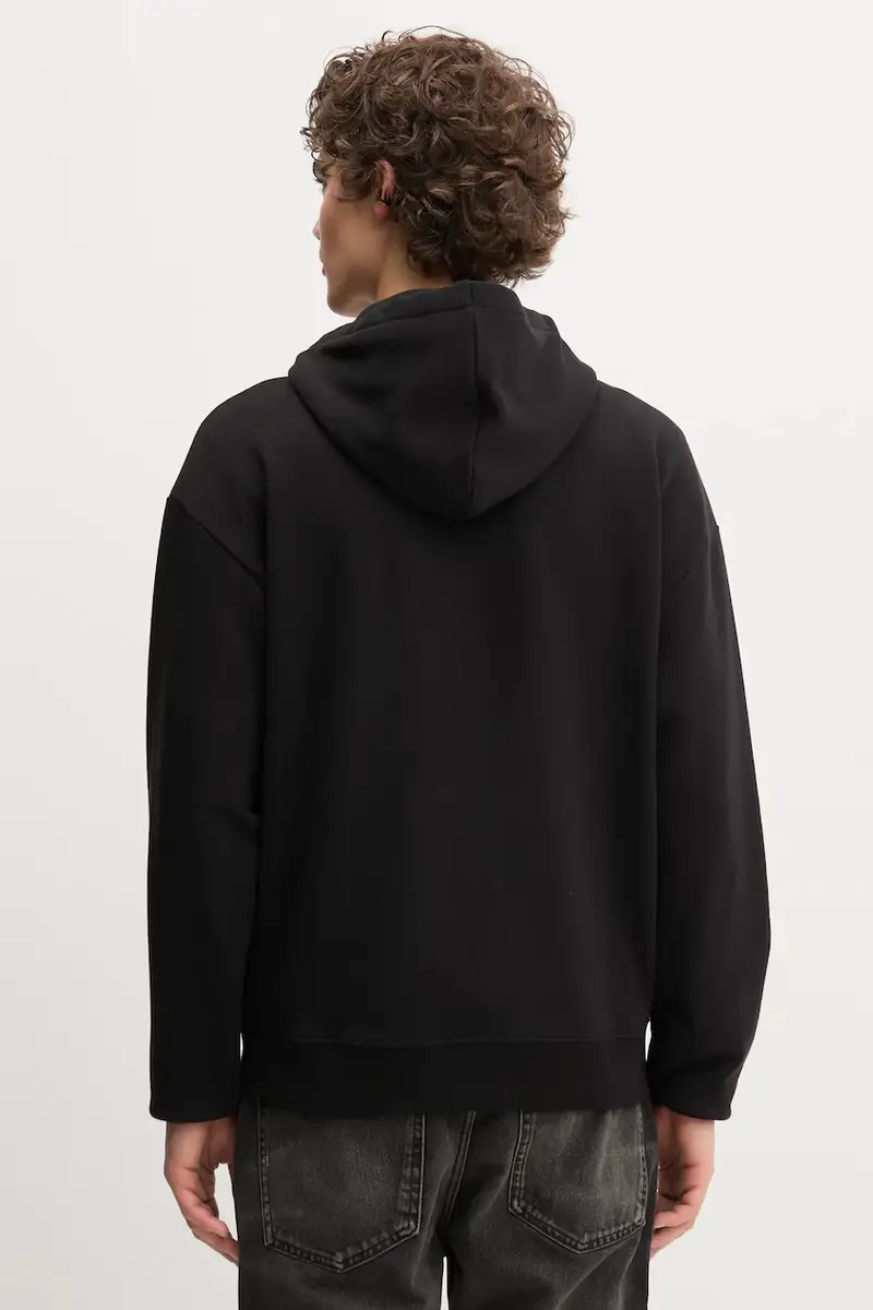 felpa in cotone Dapozip Nero miniatura 3