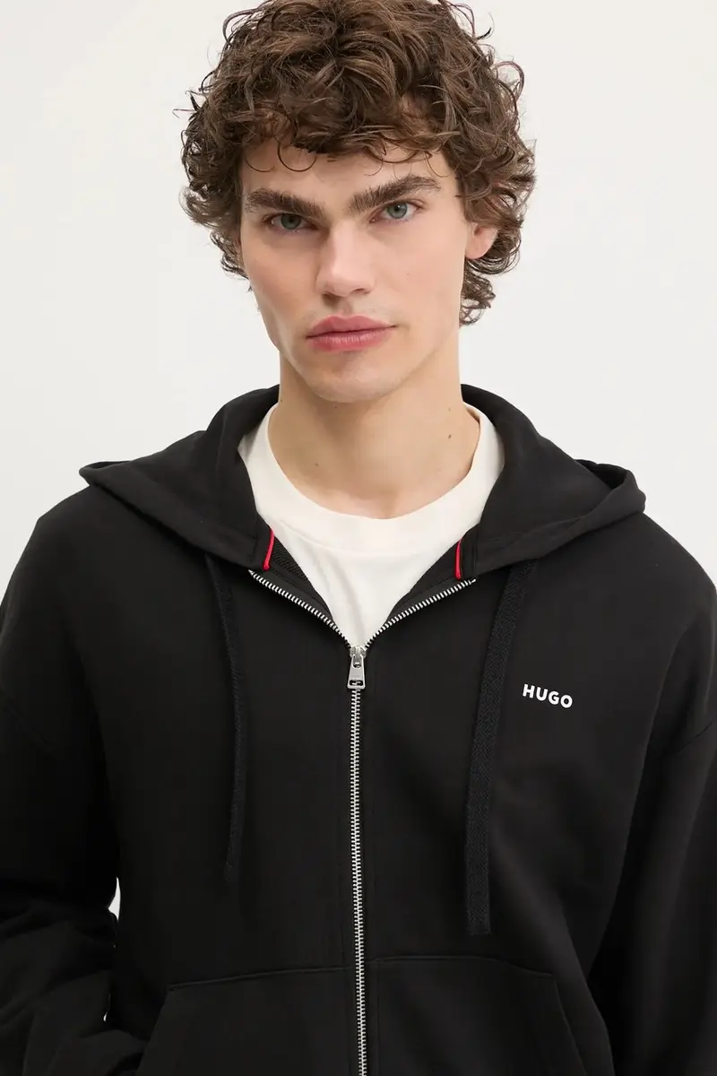 felpa in cotone Dapozip Nero miniatura 4