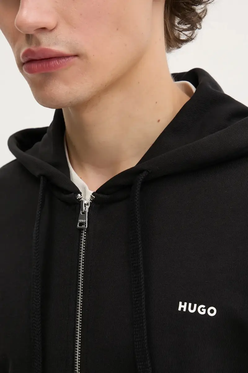 felpa in cotone Dapozip Nero miniatura 5