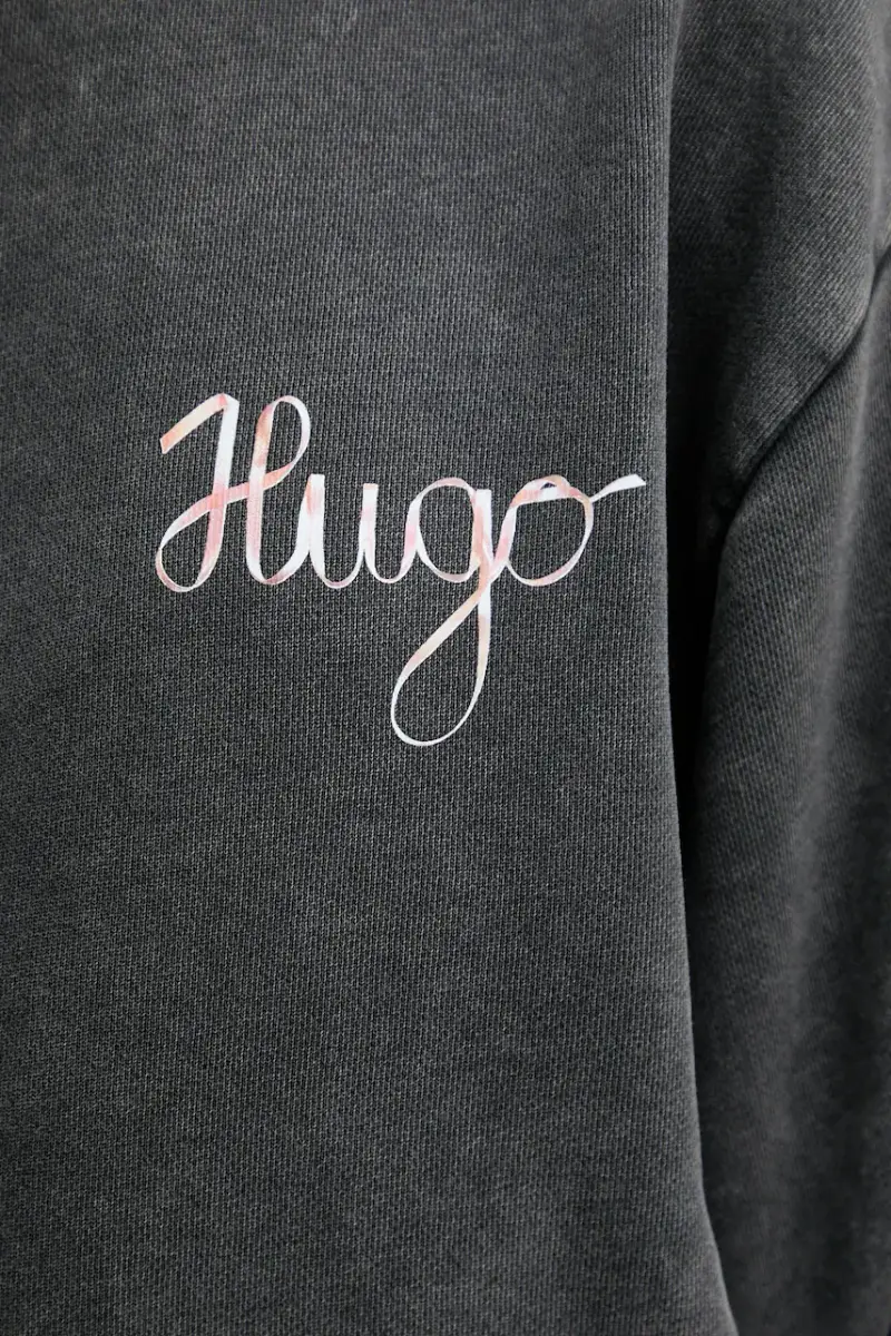 felpa in cotone donna colore grigio con cappuccio 50544870 miniatura 5