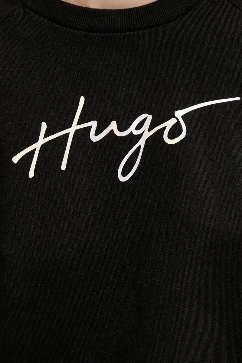 felpa in cotone donna colore nero 50534271 miniatura 5