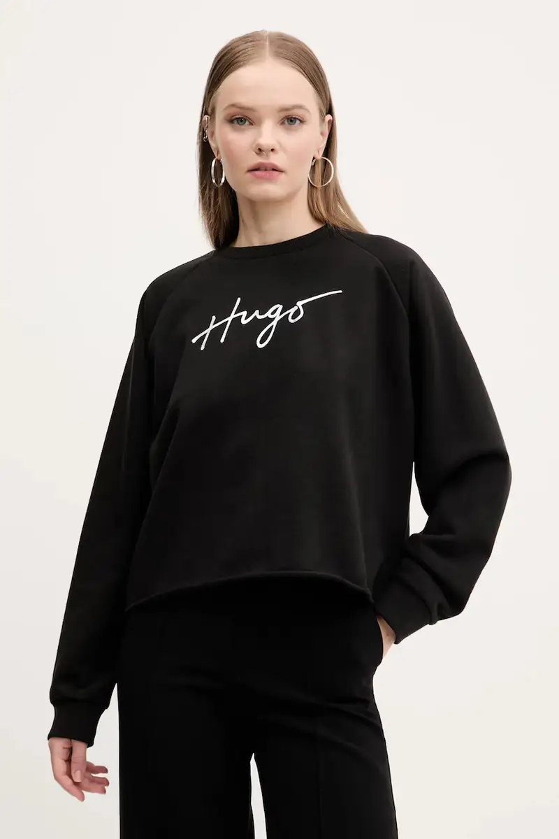 felpa in cotone donna colore nero 50534271