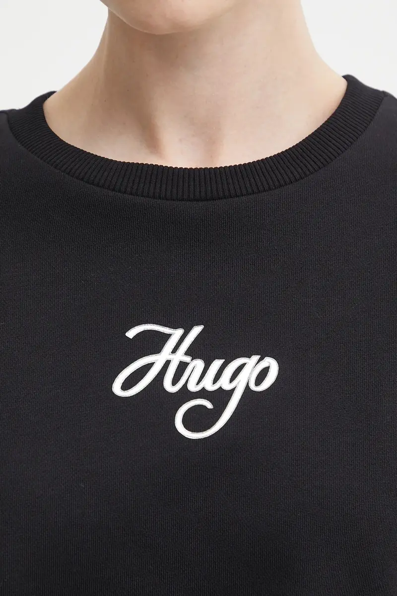 felpa in cotone donna colore nero 50550149 miniatura 5